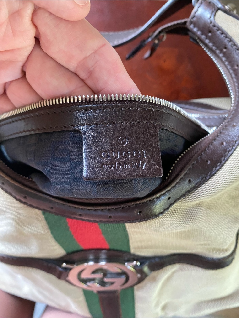 Gucci Britt Web Hobo Bag - Picture 4 of 14
